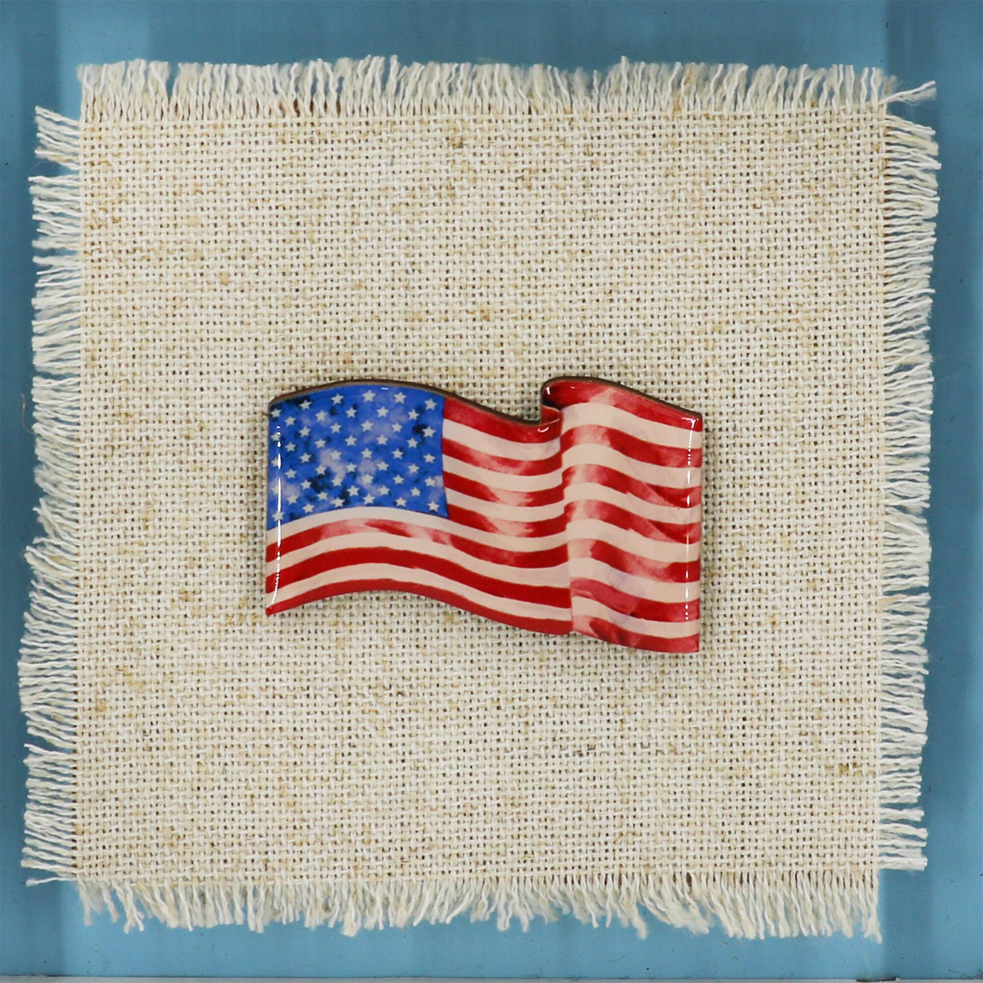 Red, White & Blue 6" US Flag Tabletop Décor by Celebrate It™